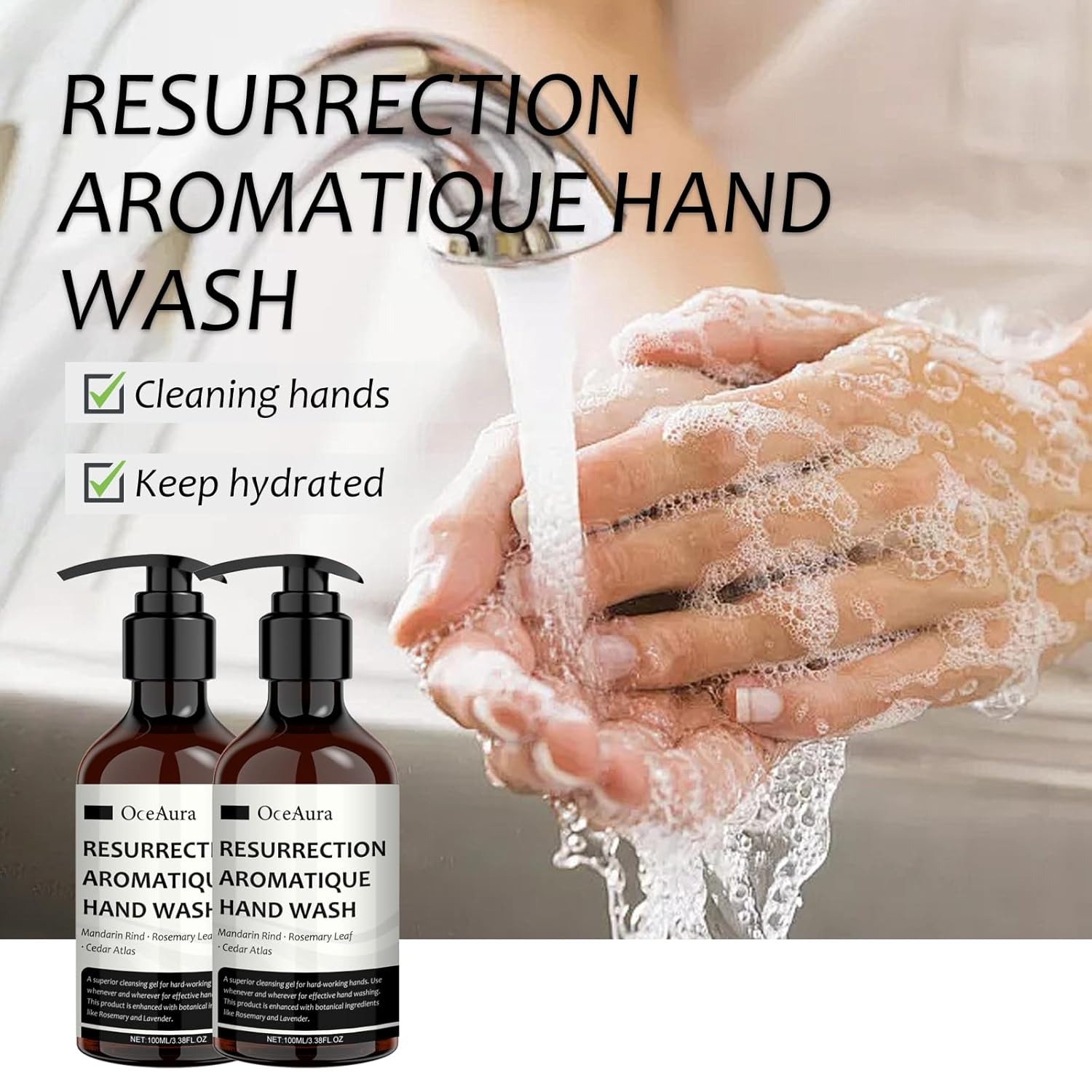 Perfume Fragrance Soap - 100ML Aromatic Hand Sanitizer Perfume Level